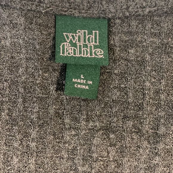 Wild Fable Cropped Grey Knit Sweater - Picture 6 of 7